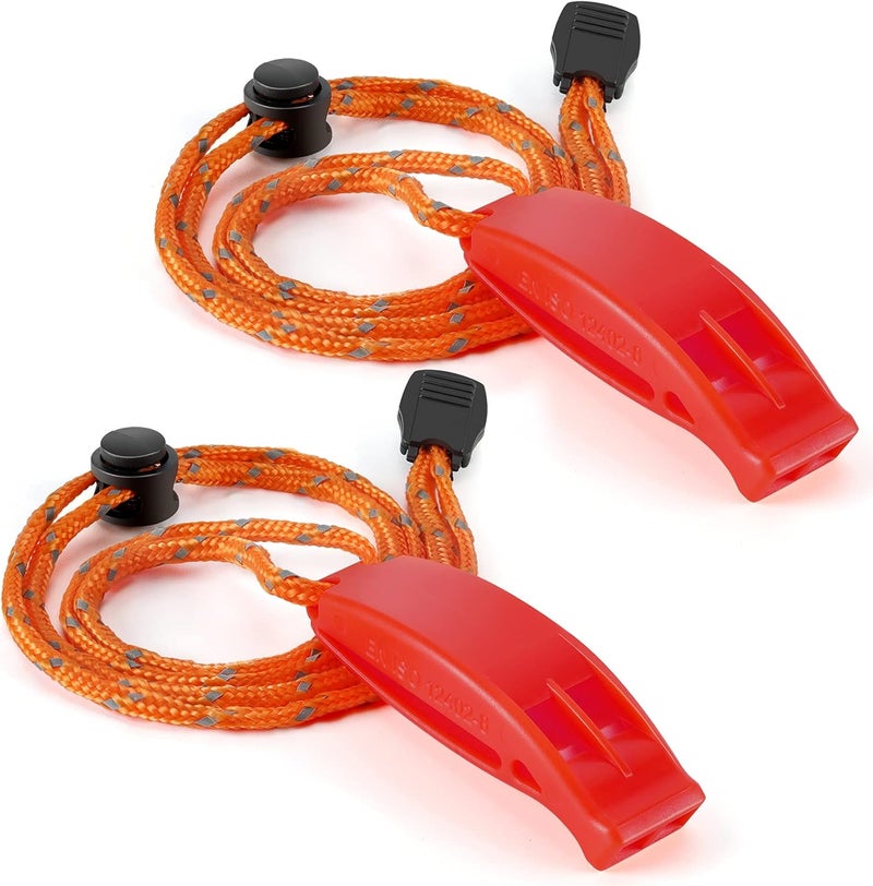 Hipat Whistle, Super Loud Emergency Whistle with Lanyard, Ideal for Boating, Swimming, Kayaking, Water Survival, Hiking, Camping - Image 1