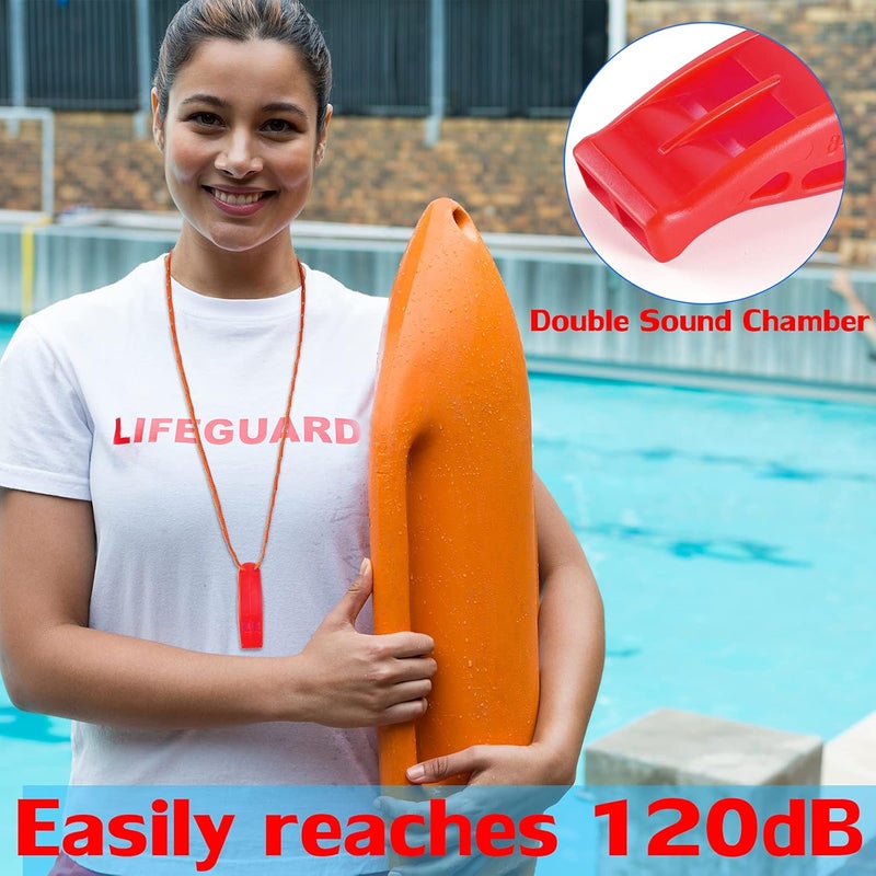 Hipat Whistle, Super Loud Emergency Whistle with Lanyard, Ideal for Boating, Swimming, Kayaking, Water Survival, Hiking, Camping - Image 2