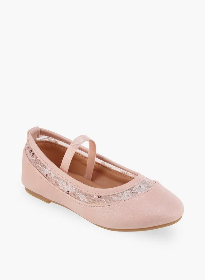 Flora Bella By Shoexpress Flora Bella Girls Lace Trim Ballerina Shoes