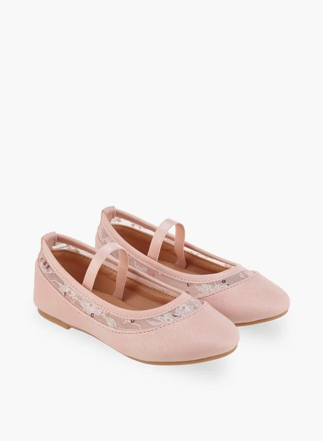 Flora Bella By Shoexpress Flora Bella Girls Lace Trim Ballerina Shoes