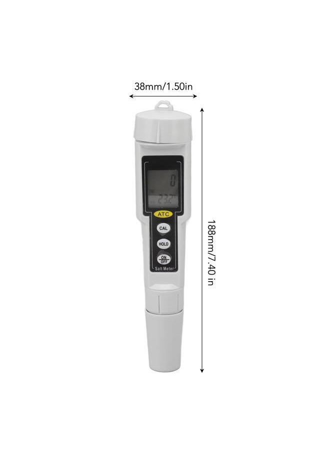 Thoraya Digital Salinity Tester Portable Waterproof High Accuracy LCD Salinity Meter for Seawater Aquarium Mariculture  - Image 1