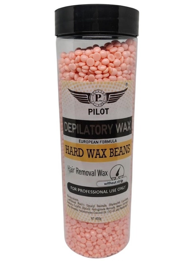 PILOT Hard Wax Beans Rose Stripless Hair Removal For Sensitive & Coarse Hair 400G