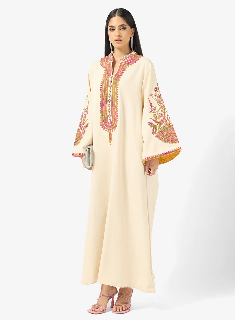 Khizana Embroidered Jalabiya