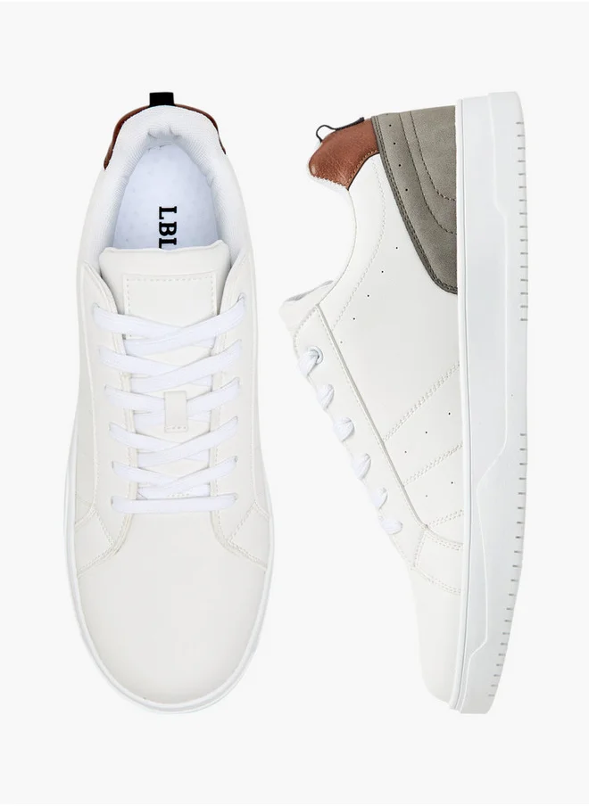 LBL by Shoexpress Men's Panelled Lace-Up Sneakers