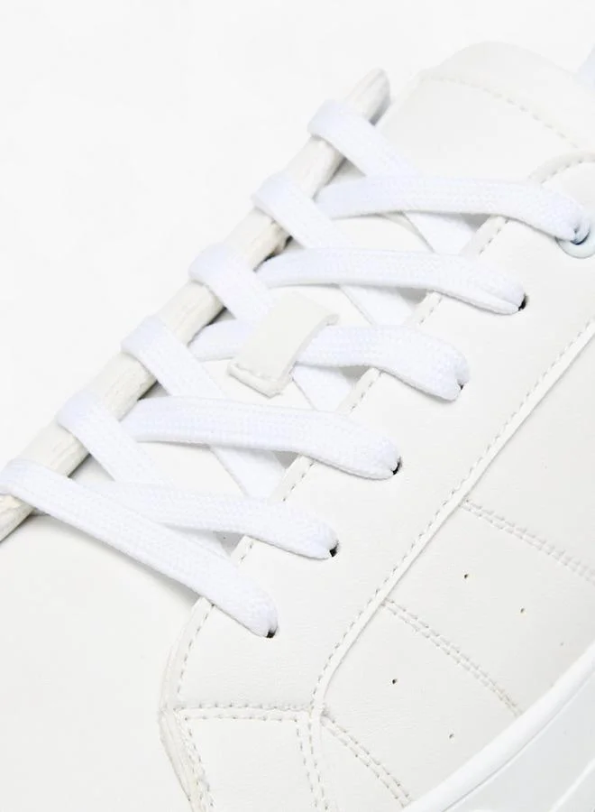 LBL by Shoexpress Panelled Lace-Up Sneakers