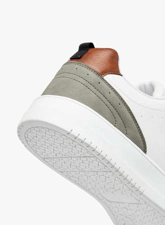 LBL by Shoexpress Panelled Lace-Up Sneakers