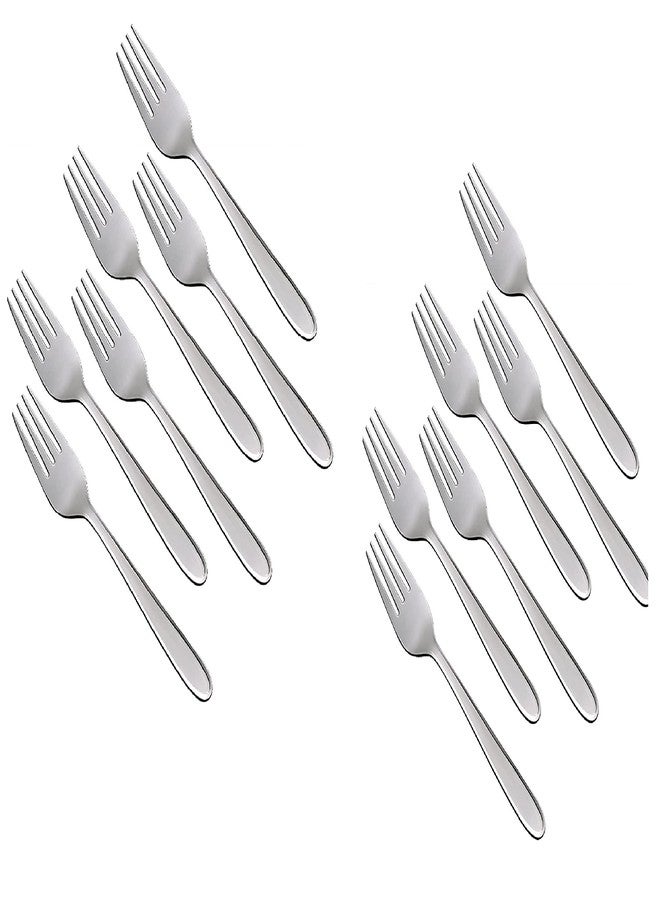 ZINGARO Stainless Steel Dinner Table Fork Set (Medium, 12 Piece) - Image 1