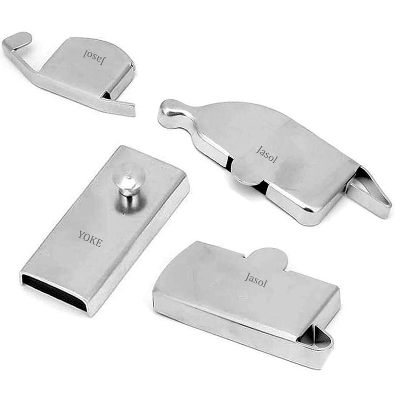 Yoke Yoke Magnetic Sewing Machine Seam Guide 4 Pcs Magnetic Sewing Machine Guide Gauge Presser Quilting Tools Sewing Tools for Universal Sewing Machines Sewing Beginners All Pattern Types Sewing Machine  - Image 1