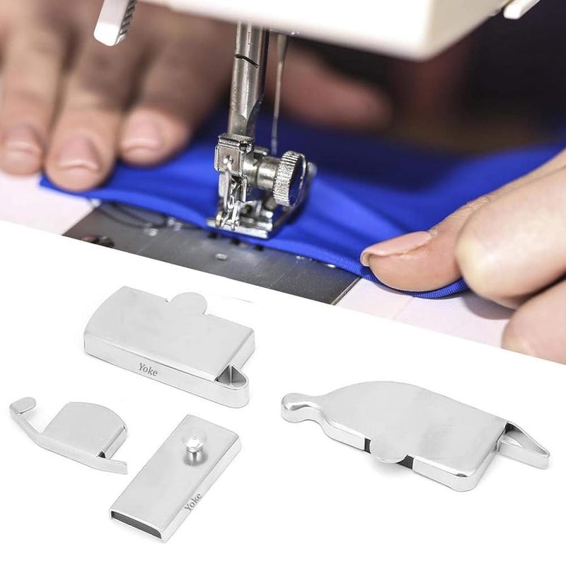Yoke Yoke Magnetic Sewing Machine Seam Guide 4 Pcs Magnetic Sewing Machine Guide Gauge Presser Quilting Tools Sewing Tools for Universal Sewing Machines Sewing Beginners All Pattern Types Sewing Machine  - Image 4