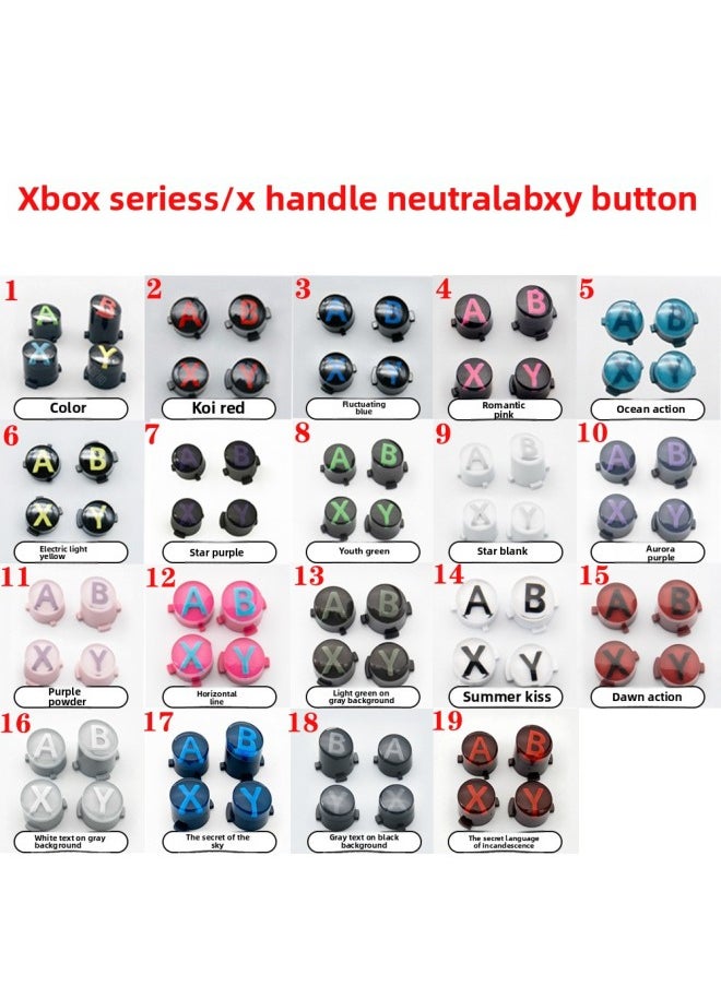 Generic - XBOXONE S ABXY Elite Key Generation Two Generation XSX Handle Key Elite1 2xbox Series-Product Color:Summer Kiss Xboxseries ABXY Keys - Image 1