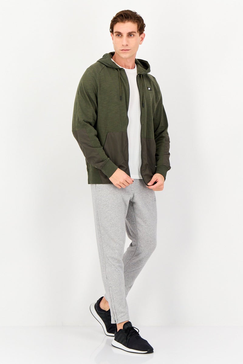 Nike هودي خارجي طويل الأكمام للرجال، رياضي، لون زيتوني داكن - Image 4