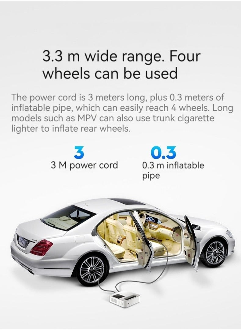 Generic - Portable car air pump automatic charging car digital display tire air pump portable car air pump - Image 1