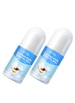 SYOSI Stain Remover Roller-Ball Cleaner for Clothes, 2 PCS Portable No-wash Instant Stain Remover Pen, Suitable for Emergency Stain Removal  - Image 1