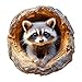 Purdicra Wooden Jigsaw Puzzles Tree Hole Raccoon Wooden Puzzles for Adults with Unique Shape Adult Jigsaw Puzzle Birthday Gifts for Adults 134x129 270pcs - Image 2