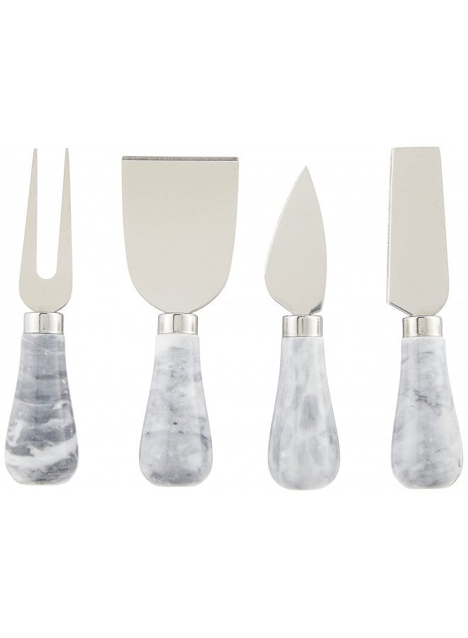 Prodyne KM-4-W Froma Knives Cheese Knife, Set of 4, White - Image 1