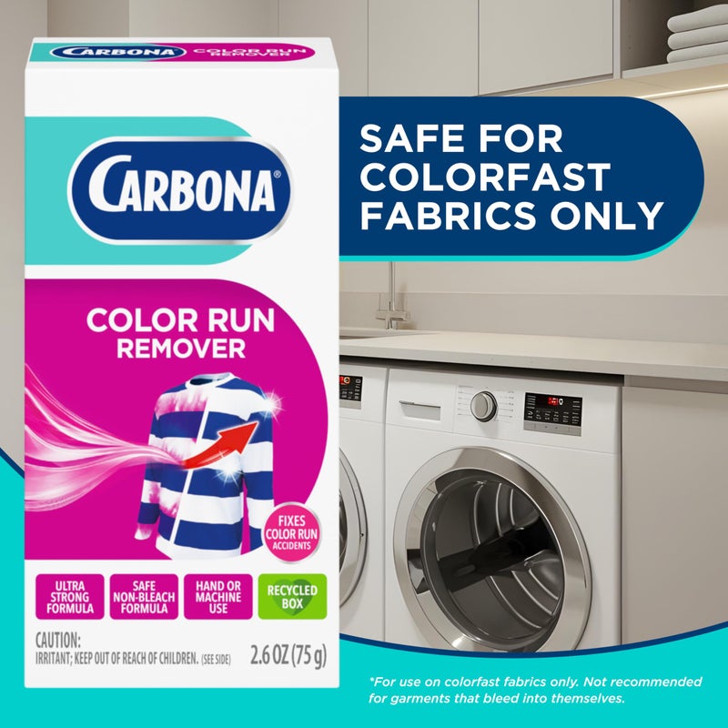 CARBONA كاربونا® مزيل جريان اللون | مزيل قوي لتسرب اللون | يصلح حوادث جريان اللون | 2.6 أوقية، 2 عبوة - Image 5