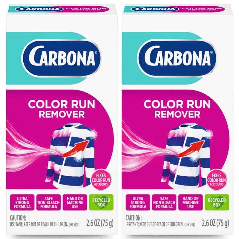 CARBONA كاربونا® مزيل جريان اللون | مزيل قوي لتسرب اللون | يصلح حوادث جريان اللون | 2.6 أوقية، 2 عبوة - Image 1