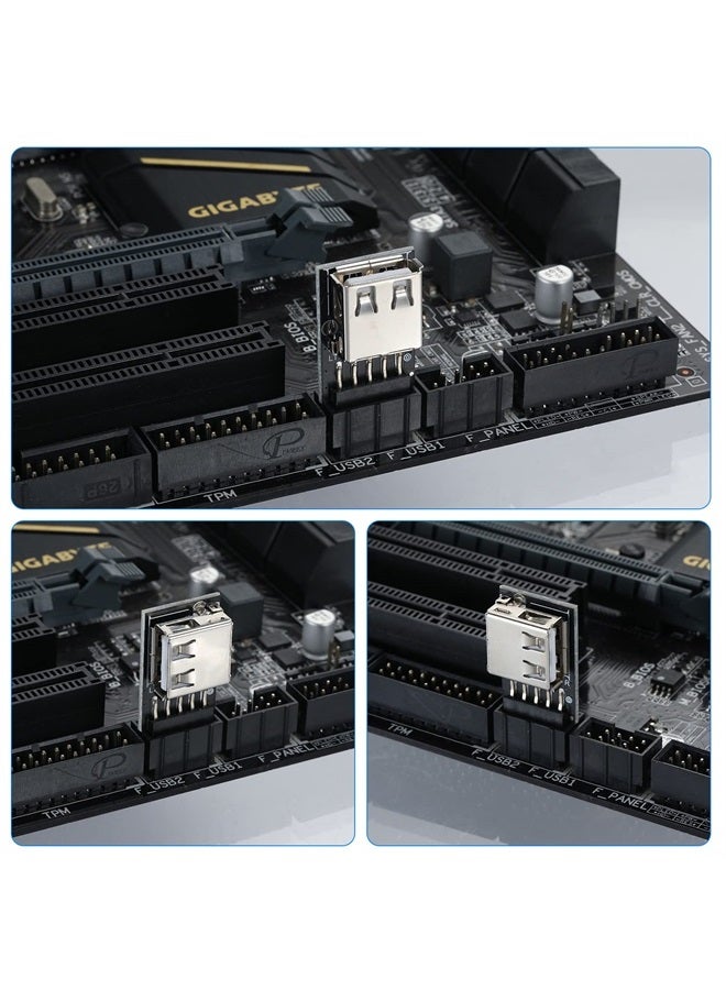 MZHOU موصل USB 2.0 9Pin/10Pin للوحة الأم، محول USB 9pin إلى نوع A - Image 4
