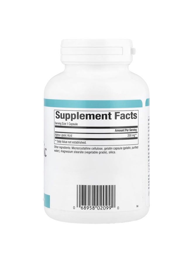 natural Factors , Alpha-Lipoic Acid 200 mg, Antioxidant Support to Help Maintain Glucose Levels Already in a Normal Range, 120 Capsules (120 Servings)  - Image 2