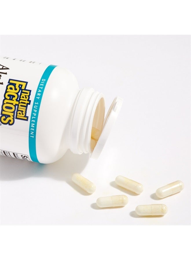 natural Factors , Alpha-Lipoic Acid 200 mg, Antioxidant Support to Help Maintain Glucose Levels Already in a Normal Range, 120 Capsules (120 Servings)  - Image 3