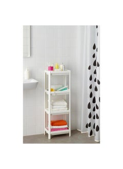 Zaboon Shelf Unit, White, 37X23X101 Cm  - Image 2