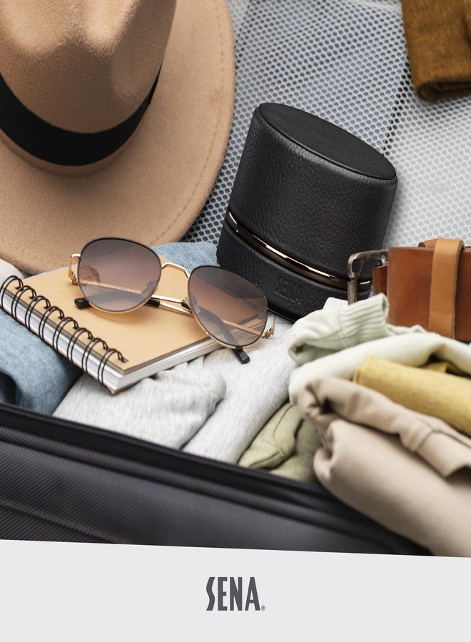 Sena Leather Travel Watch Case for Apple Watch Series 1,2,3,4,5,6,7,8,9 and SE, Single Storage Box of Apple Watches, Converts from Travel Case to Charging Stand, not fit Watch Ultra/Ultra 2, - Image 5