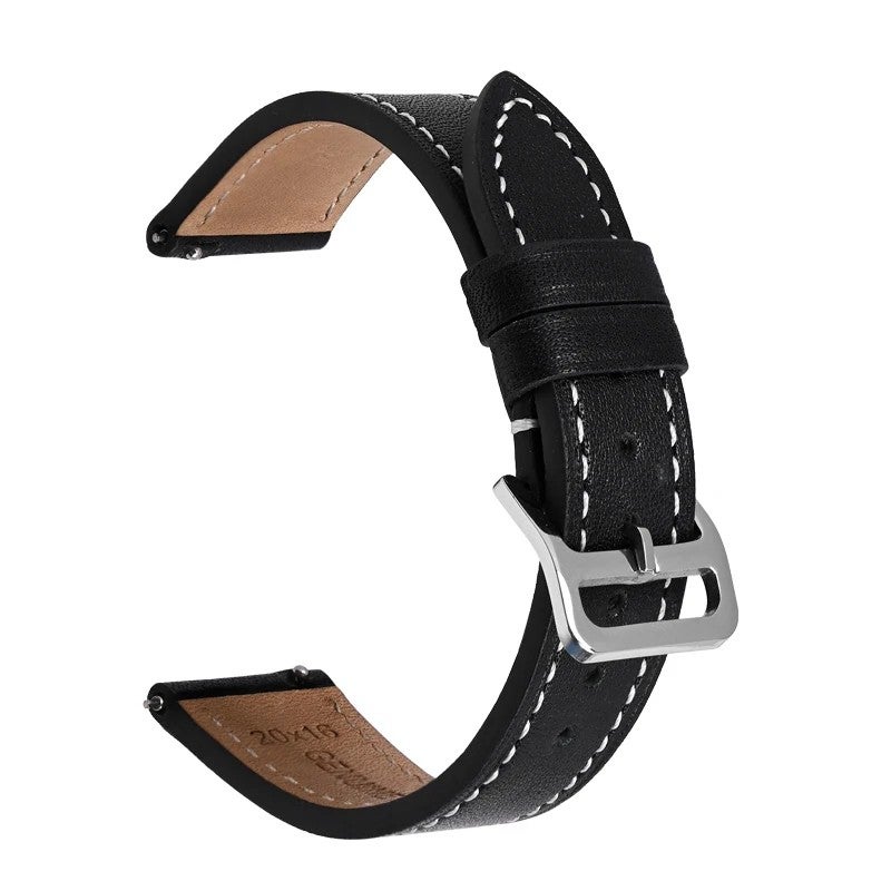 Bluejw Top Grain Leather Watch Band – Vintage Premium Cowhide Replacement Strap with Quick Release for 18mm 19mm 20mm 21mm 22mm Watches - Image 3