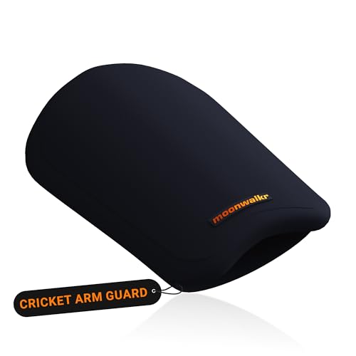 moonwalkr Cricket Arm Guard Premium Protective Gear for Batter's Height (5'4" - 6'6") Arm Guard Cricket for Men Cricket Accessories Lightweight & Comfortable Arm Guard for Safety (Blue, Adult) - Image 1