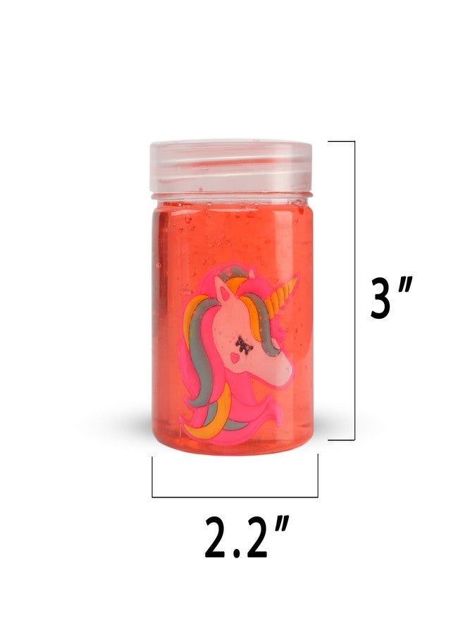 4WORDS Non Toxic DIY Unicorn Crystal Clay Soft Jelly Slime in for Girls and Boys Kids Above Age 5+ Year Old (Random Color,Pack of 3) - Image 3