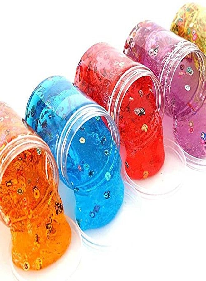4WORDS Non Toxic DIY Unicorn Crystal Clay Soft Jelly Slime in for Girls and Boys Kids Above Age 5+ Year Old (Random Color,Pack of 3) - Image 4