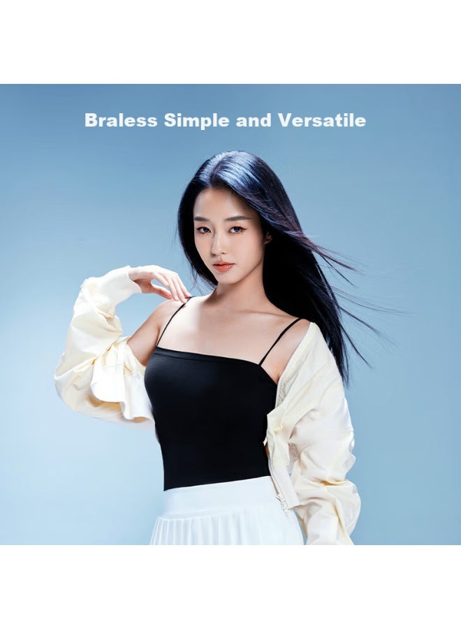 SIINSIIN Si Iin 2025 New One-shoulder Camisole Women's Inner Wear Bottoming Vest Outer Wear Strapless Chest Wrap Top  - Image 1