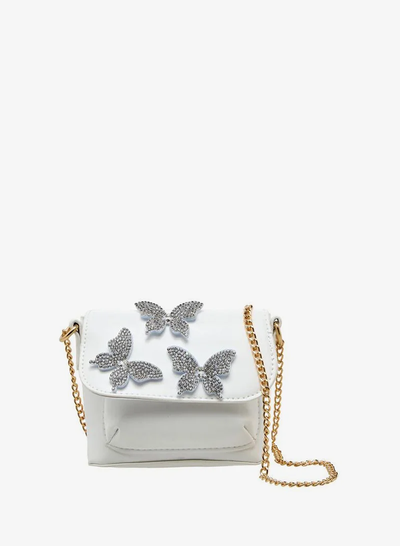 Flora Bella By Shoexpress Flora Bella Crossbody Bag With Butterfly Embellishment Ramadan Collections