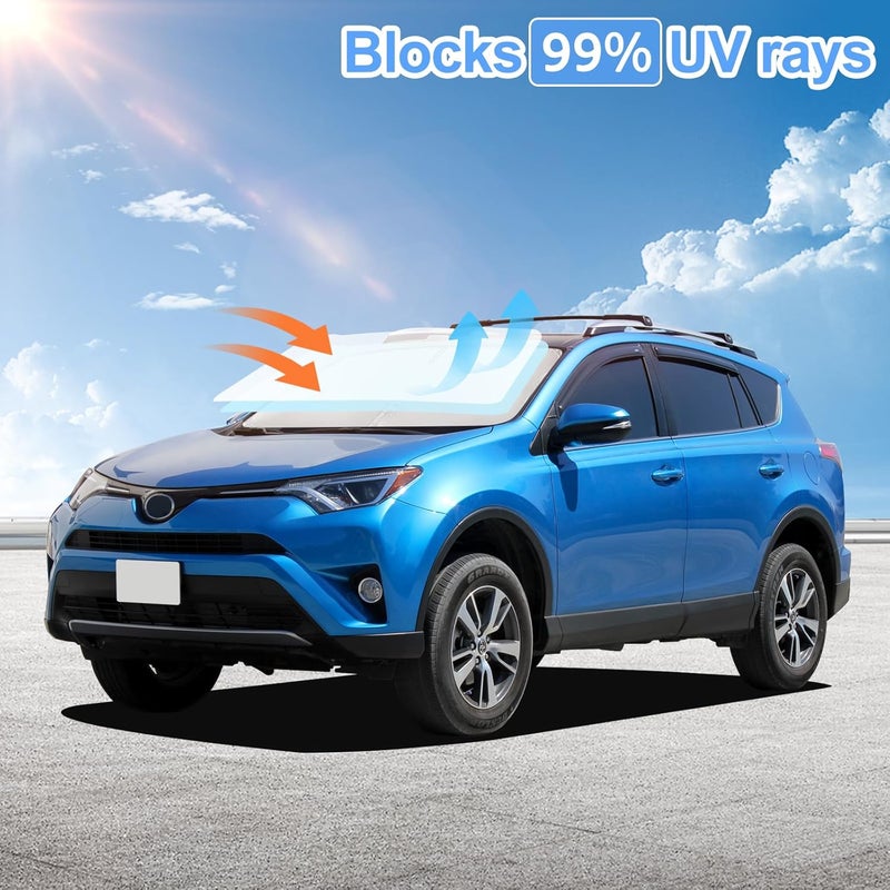 ZOIBV 4-Layer Sun Shade for Toyota RAV4 (2019-2024) - Image 2
