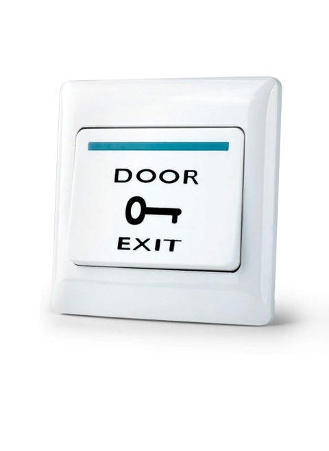 2 Pack，Door Exit Push Button Switch Door for Security System for Electric Lock, 86 X 86 mm, Water Resistant Door EXIT