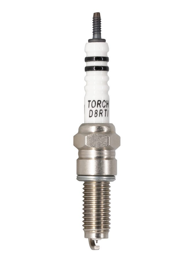 TORCH D8RTI Iridium Spark Plug Replacement for DR8EA, DR8EIX, DR8EGP, DPR8EA-9, R6G, X24ESZU9, IX24, X24ESR-U - Image 1