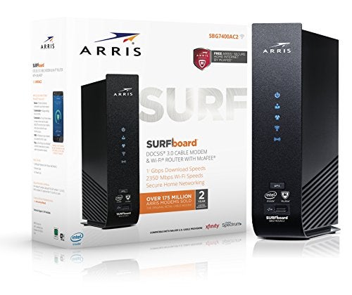 ARRIS Surfboard SBG7400AC2 Cable Modem/Wi-Fi Router with McAfee, 1000548 - Image 1