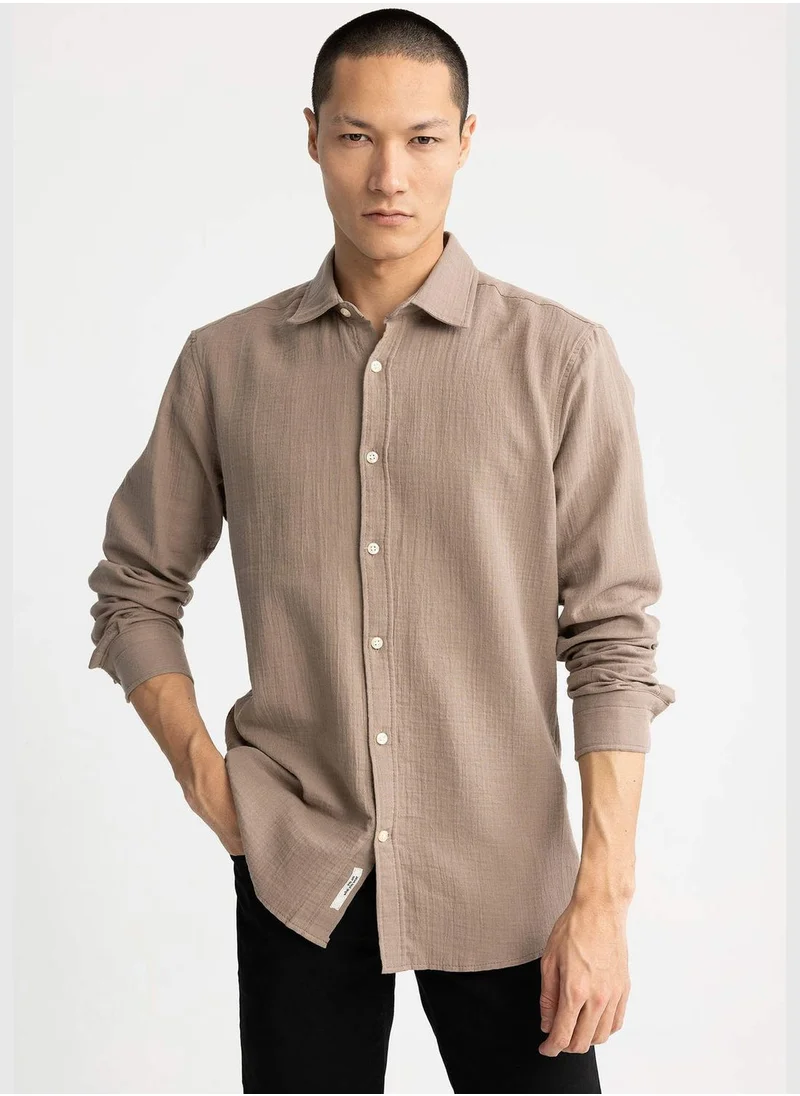 DeFacto Modern Fit Long Sleeve Shirt