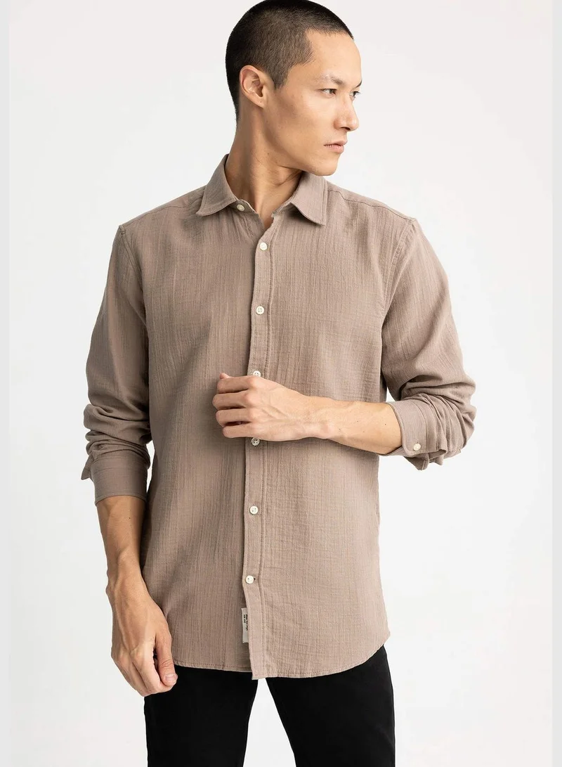 DeFacto Modern Fit Long Sleeve Shirt