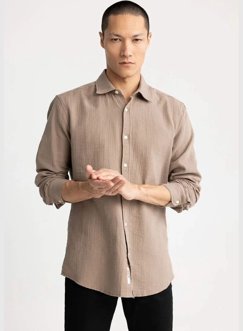 DeFacto Modern Fit Long Sleeve Shirt