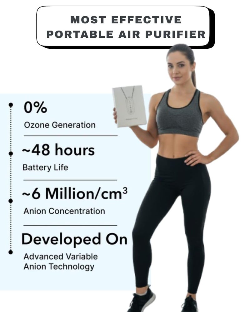 YOURKARTS.COM Car Hanging Air Purifier Necklace | Portable Personal Air Cleaner with USB Charging | Negative ion Generator Without a Filter, it Doesn't Need to be Replaced for Life - Image 5