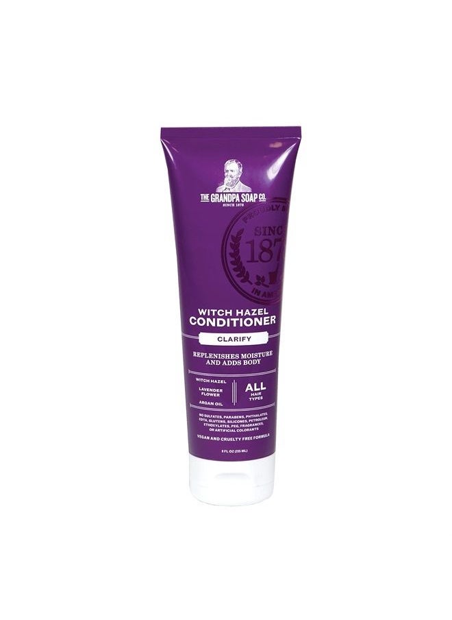 GRANDPA'S - Witch Hazel Conditioner by The Soap Company | Unisex | Witch Hazel, Lavender Flower & Argan Oil | All Hair Types | Vegan & Sulfate-Free | Clean Conditioner | 8 Fl. Oz. Tube - Image 1