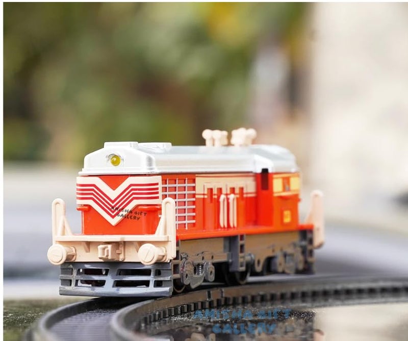 Amisha Gift Gallery Indian Passenger Toy Train Set | Battery Operated Train Railway Tracks for Kids | Toys for Kids 3+ Years Small Passenger Train Assorted Colour (Battery Not Added) - Image 2