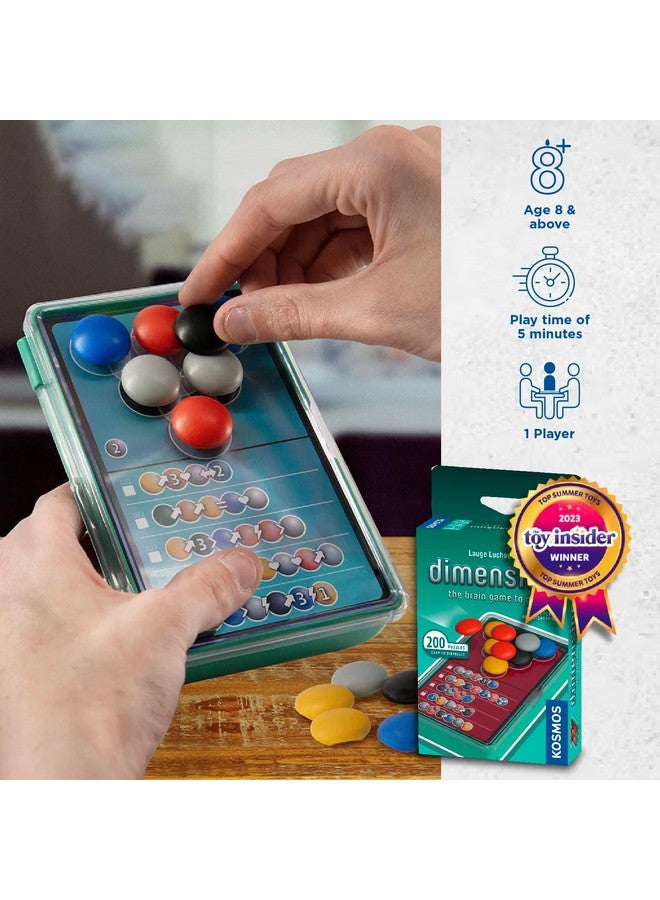 Thames & Kosmos الأبعاد: لعبة الدماغ المحمولة | ألغاز | ألعاب فردية | لاعب واحد | الأبعاد | لعبة التكديس | لعبة كوسموس - Image 3