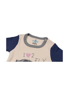 Babies Basic 100% Cotton Printed Long Sleeves Jumpsuit/Romper/Sleepsuit With Feet Covering For Babies  - Image 3