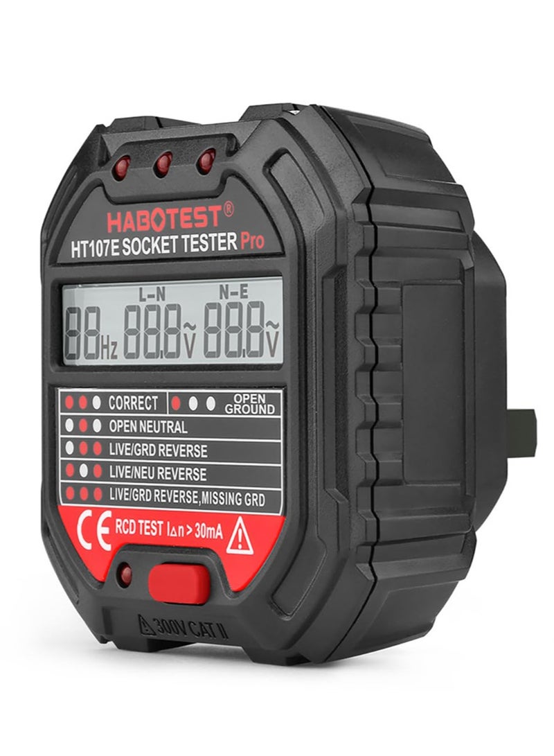 HABOTEST Outlet Tester, Socket Tester  (HT107E) - Image 4