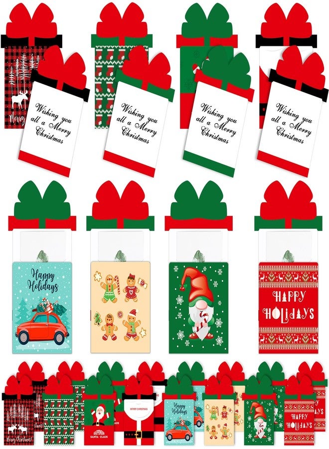 Cholemy Set of 24 Christmas Money and Gift Card Sleeves Christmas Gift Greeting Card Xmas Money Holder Ornaments for Holiday Party Decoration(Classic Style - Image 1