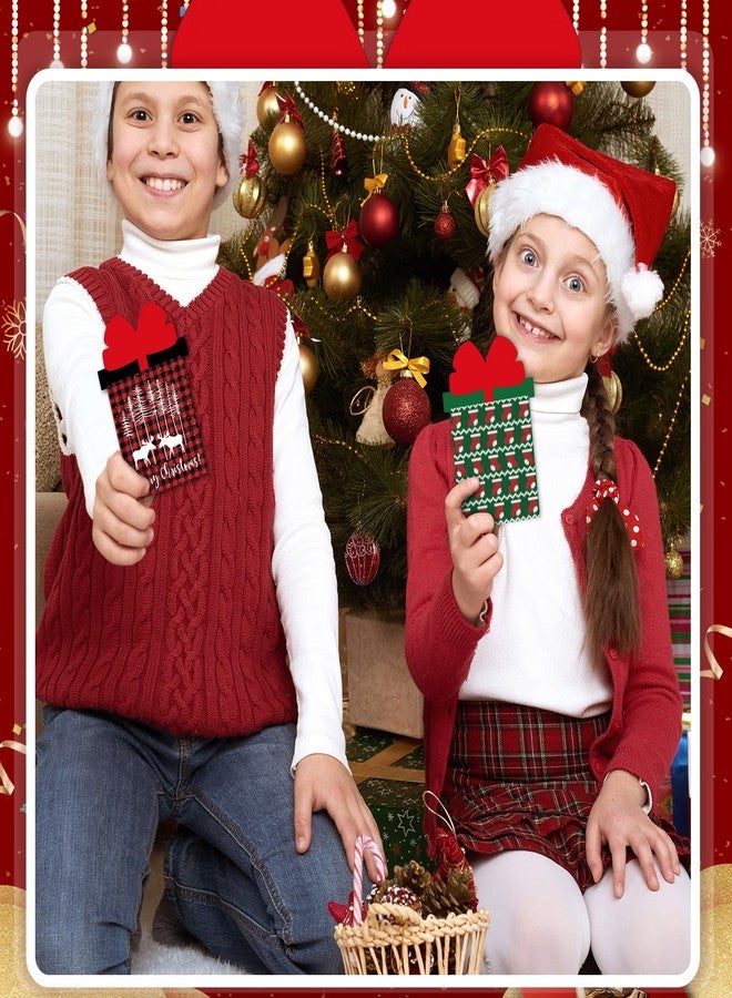Cholemy Set of 24 Christmas Money and Gift Card Sleeves Christmas Gift Greeting Card Xmas Money Holder Ornaments for Holiday Party Decoration(Classic Style - Image 4