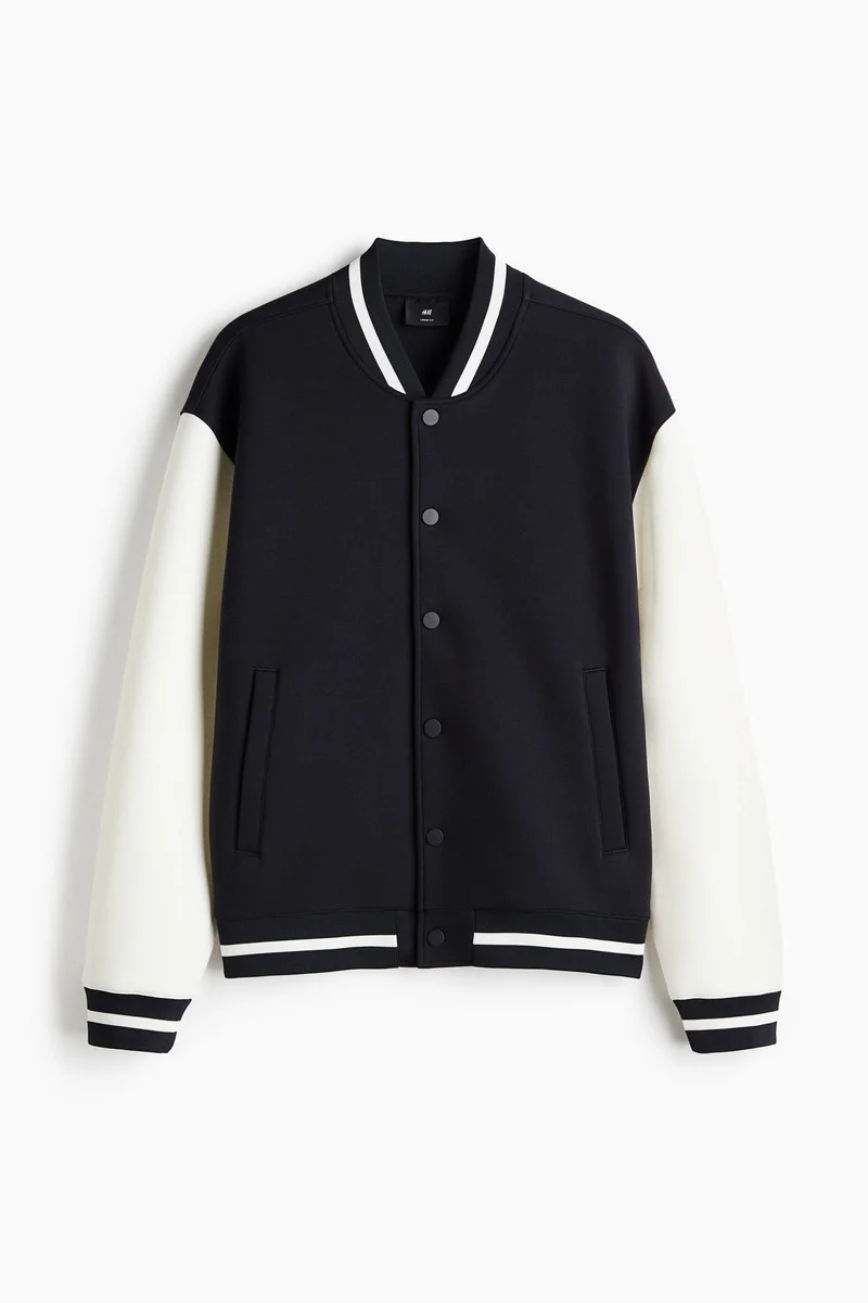 اتش اند ام Loose Fit Baseball jacket