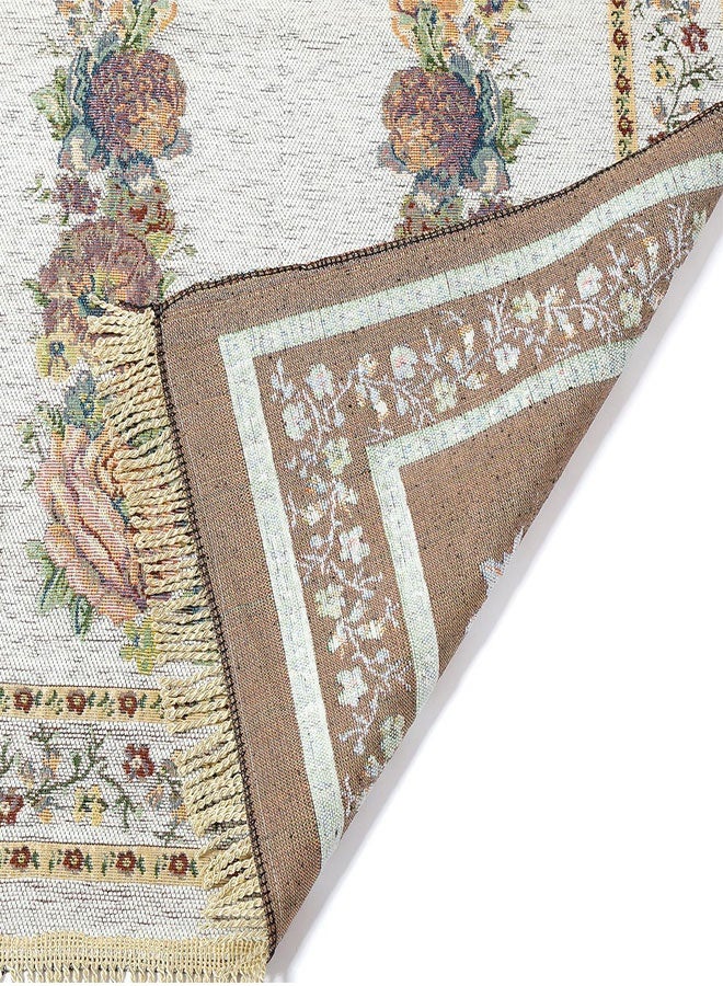 وهاواي Prayer Rug 70 x 110cm Large Thin Lightweight Polyester Prayer Mat Anti Slip Folding Floral Bedroom Rug, Prayer Mats for Praying - Image 2