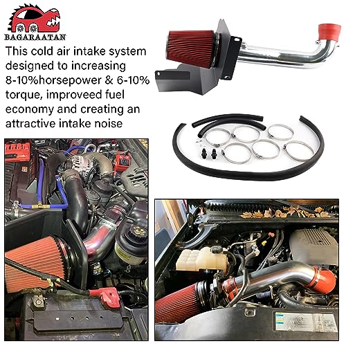 BAGARAATAN Cold Air Intake System & Heat Shield for 2014-2019 Chevy/GMC/Cadillac 5.3L 6.2L V8 (Silverado 1500, Suburban, Tahoe, Sierra 1500, Yukon, Yukon Denali, Escalade) - Image 5
